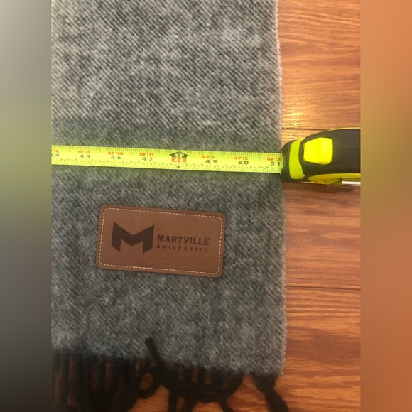 Terrytown Maryville university wool blend Buffalo check throw blanket - Picture 7 of 10